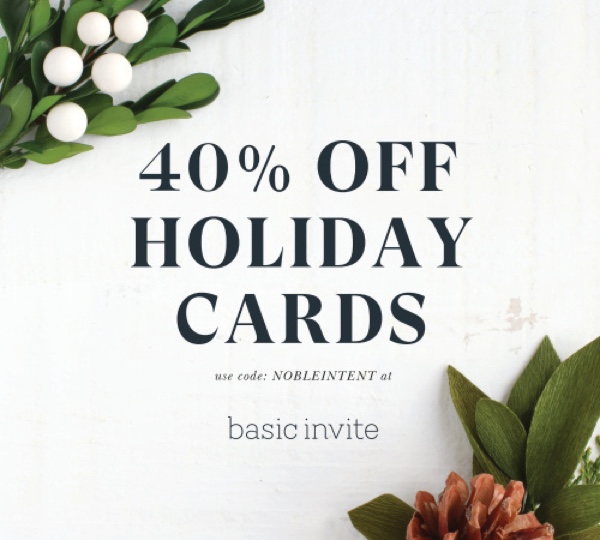 40% off holiday cards